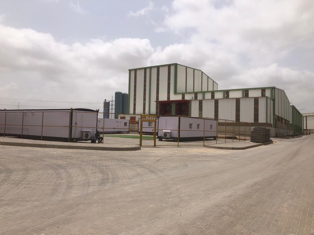 Completed PVC plant building, Pakistan Cables Nooriabad